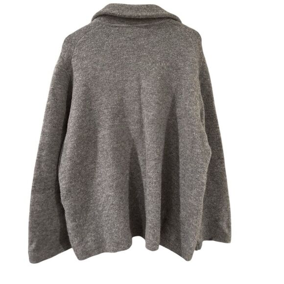 Vince Women's Button Front Wool Alpaca Blend Knit Oversized Cardigan Gray XL - Picture 4 of 9